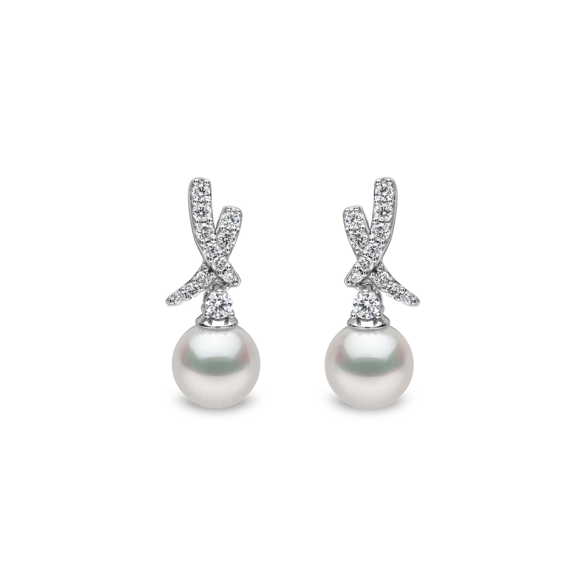 White gold cross earrings on sale
